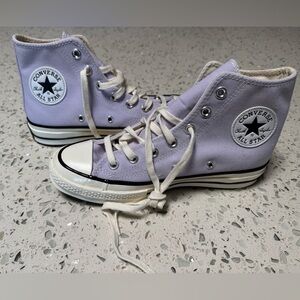 Converse Women's High-Top Sneakers - Lavender Size 5 1/2 fits like Women’s 7